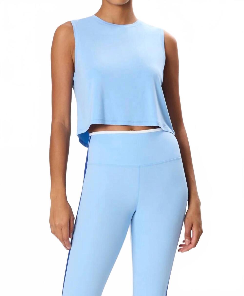 NEW SPLITS59 sienna crew neck tank top in skylight